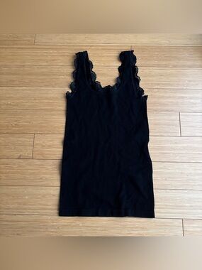Y2K vintage black lace tank top
